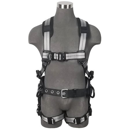 PRO+ Slate Construction Harness: Alu 3D, Alu QC Chest/Legs, 2X